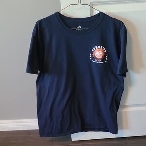 Adidas Dark Blue Edmonton Oilers Graphic Tee